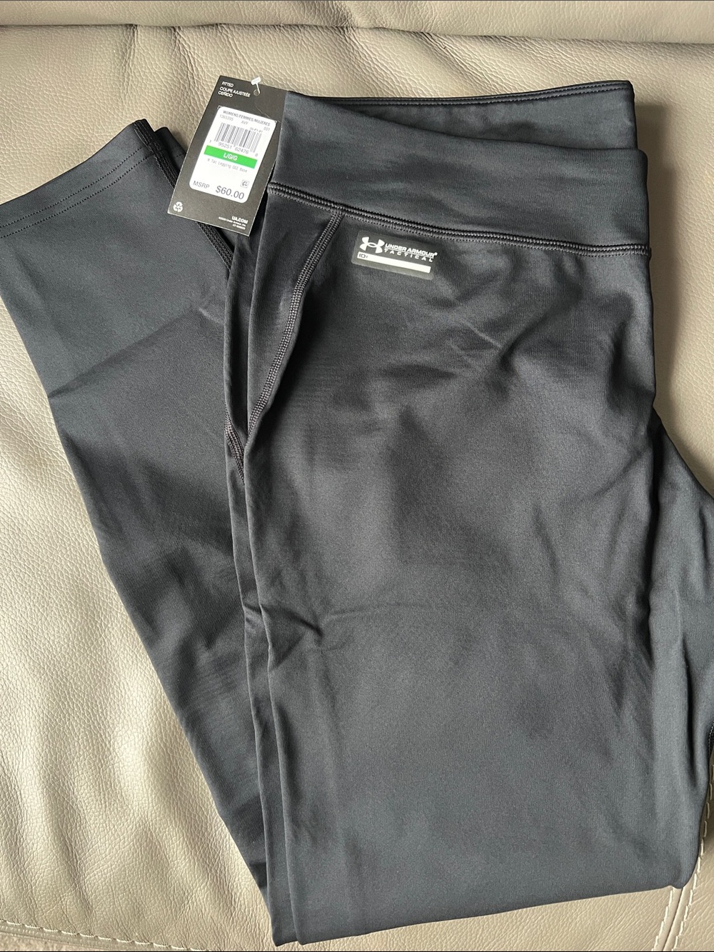 NWT! Under Armour Black Women's Tac Legging CGI Base Large
